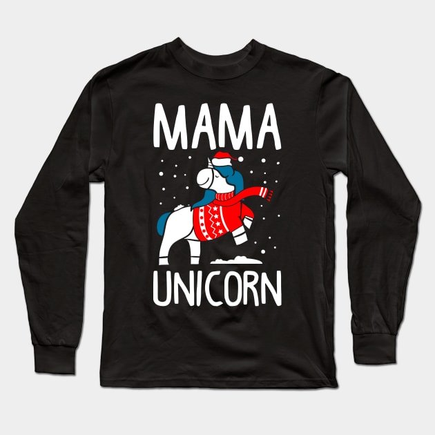 Matching Unicorn Ugly Christmas Sweatshirts Long Sleeve T-Shirt by KsuAnn